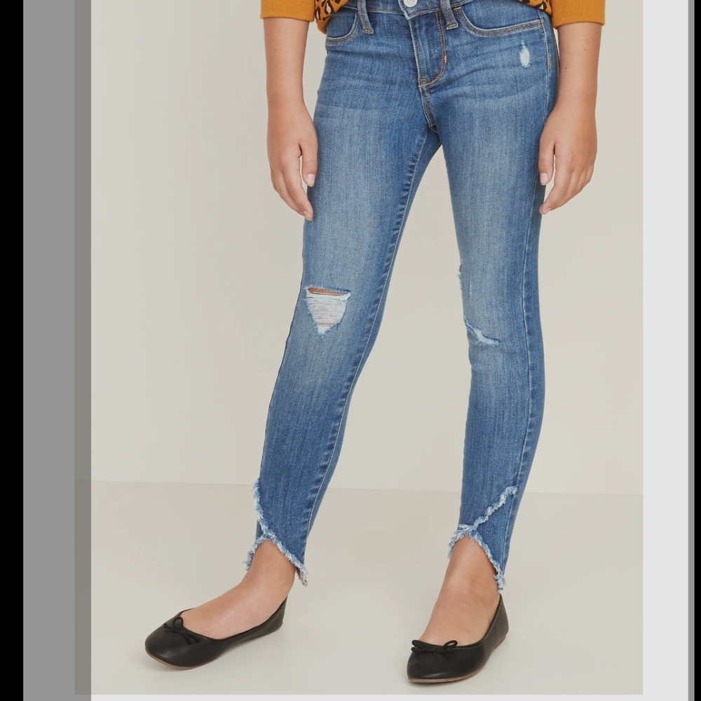 Old Navy Ballerina Women's Blue Distressed Jeans